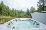 Turn on the jets for a relaxing soak in the hot tub.